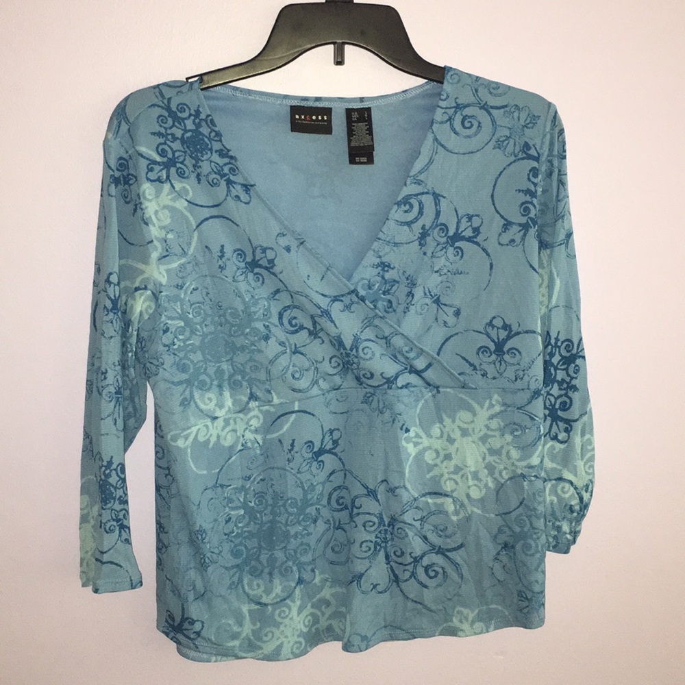Blue Blouse Axcess by Liz Claiborne